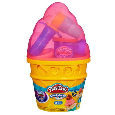Embalagem-Massinha-Play-Doh---Cone-Sorvete-Rosa---Hasbro