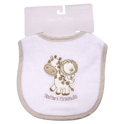 Babador-Safari---Atoalhado---Caqui---Classic-For-Baby---GBaby
