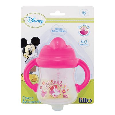 Caneca-com-Canudo-de-Silicone-180-ml-Disney-Rosa---Lillo