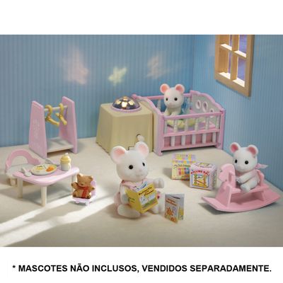 Sylvanian-Families---Conjunto-Bercario-Luz-da-Noite---Rosa---Epoch