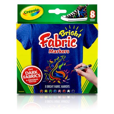 Canetinha-para-Tecido-Bright-Fabric-Markers---8-Canetas---Crayola