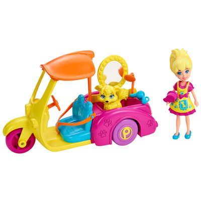 Boneca-Polly-Pocket---Super-Carrinho-Pet-Shop---Mattel