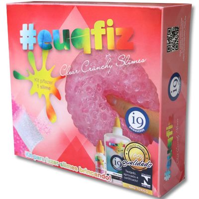 Fabrica de Slime - EUQFIZ 1 - Clear Crunchy Slimes - I9 Brinquedos
