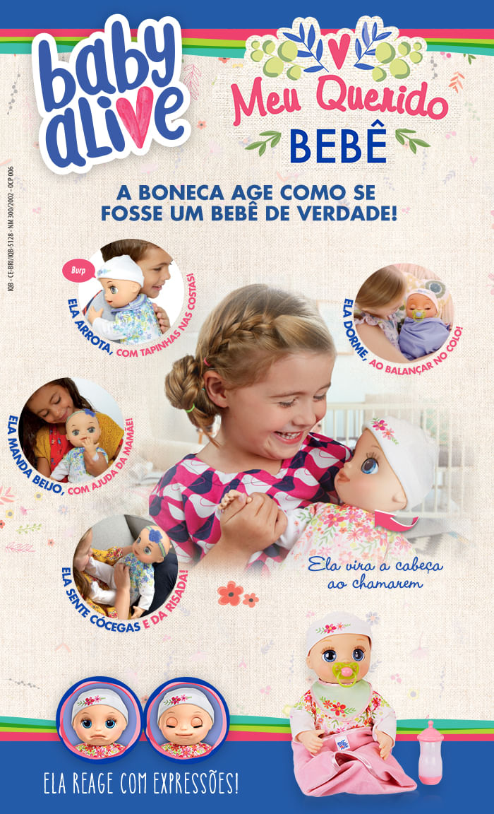 Boneca Baby Alive - Meu Querido Bebê - E2352 - Hasbro - Ri 