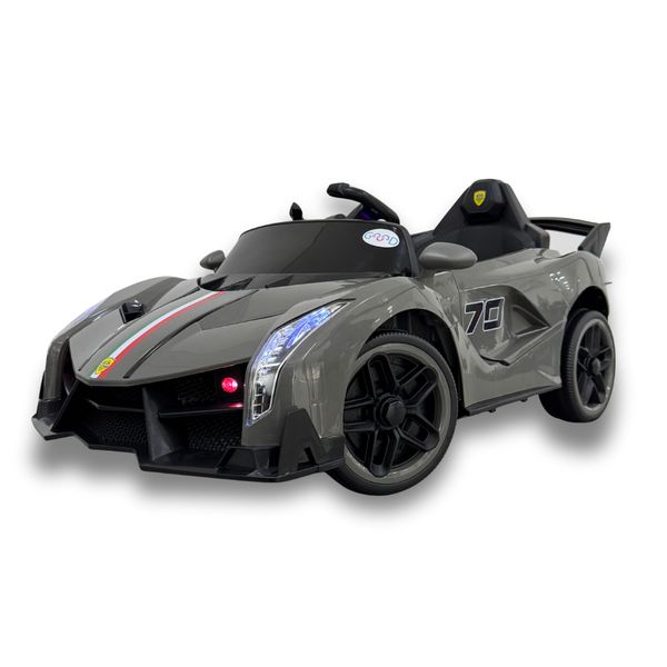 Carrinho Elétrico Infantil 12V Veneno S. Sport Cinza
