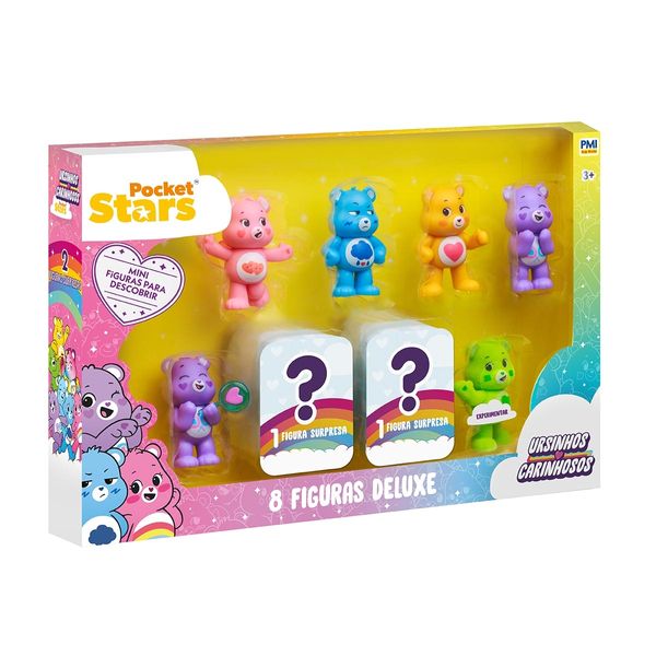 Pack c/ 8 Figuras Deluxe Ursinhos Carinhosos - 5 cm - Set C - Sunny