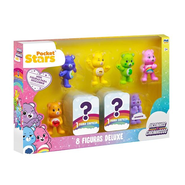 Pack c/ 8 Figuras Deluxe Ursinhos Carinhosos - 5 cm - Set B - Sunny