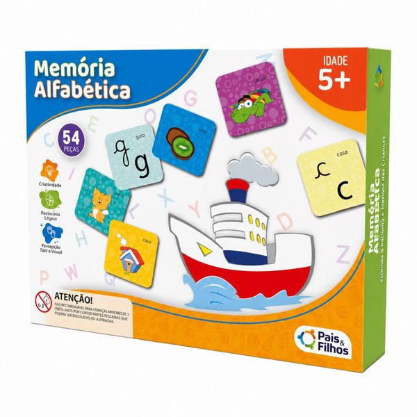 Jogo Memória Alfabética Alfabetização Infantil