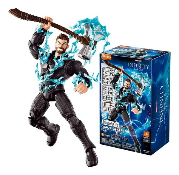 Blokees Model Kit Marvel Infinity Saga Champion Class Thor 14 Cm Articulado – 94 peças