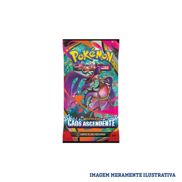 BLISTER PLAST. UNITARIO POKEMON TCG MEGAEVOLUCAO CAOS ASCENDENTE - COPAG