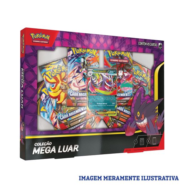 Box Pokémon Coleção Mega Luar Mega Gengar