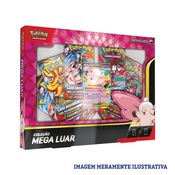 Box Pokémon Coleção Mega Luar Mega Clefable