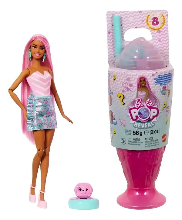 Barbie Pop Reveal Doces - Rosa