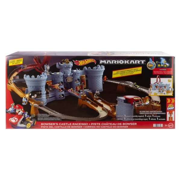 Pista Mario Kart Castelo do Bowser c/ Kamek Standard Kart - Hot Wheels - Mattel