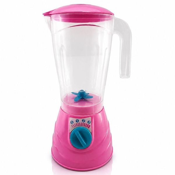 Liquidificador de Brinquedo Play Toys Faz de Conta Rosa Draik