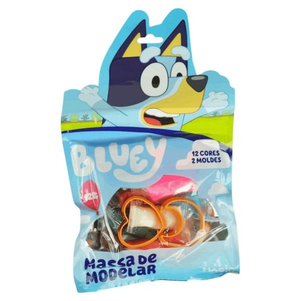 Bluey Massa De Modelar Com 12 Cores E Moldes - Ciranda Cultural