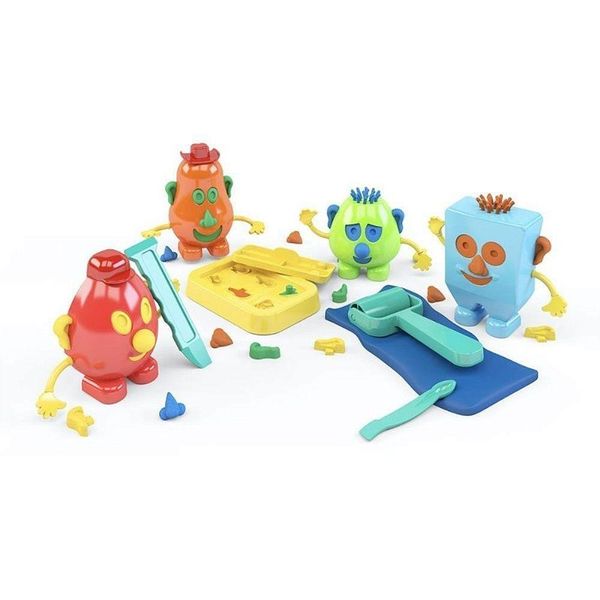 Massa para Modelar Bonecos Divertidos II 20 Peças Atóxica Dismat Brinquedos