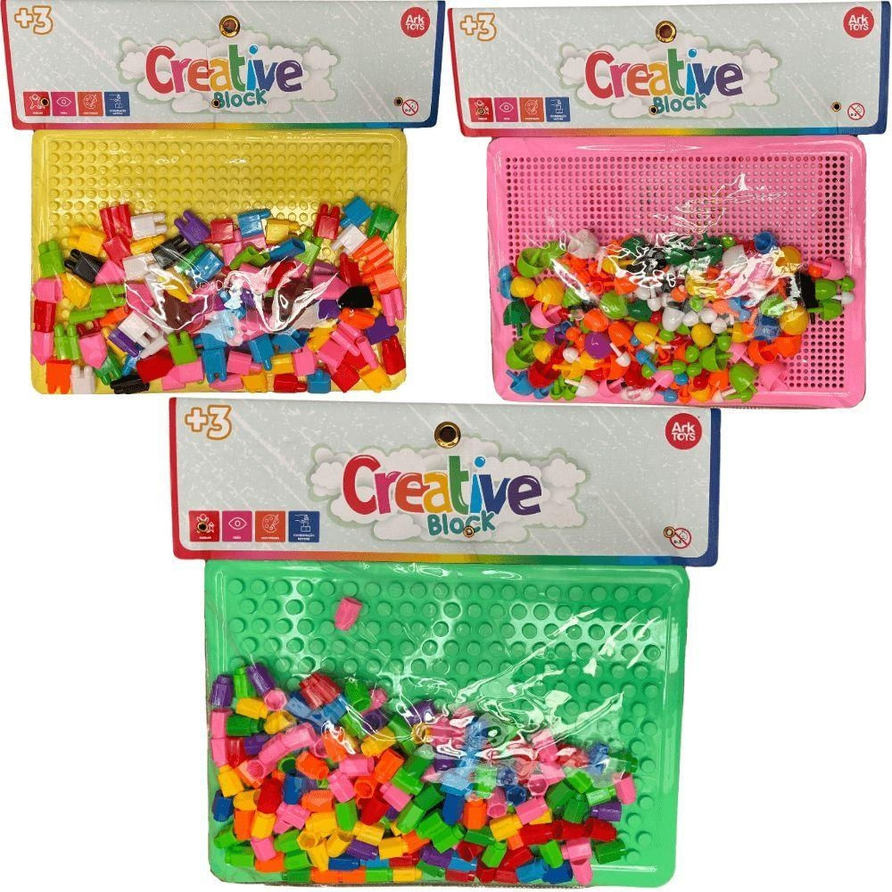Blocos de Montar Creative Block com Quadro Criativo Ark Brasil