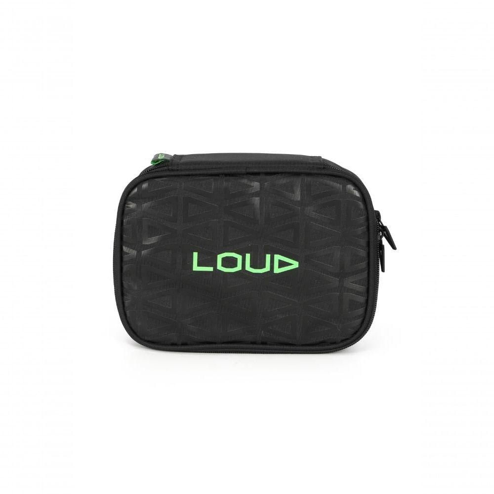 Estojo Escolar Luxcel Loud ET50254LD Poliéster 2L Preto