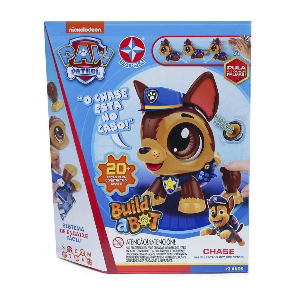 Brinquedo Build a Bot Chase Robô para Montar com Eletrônica Estrela