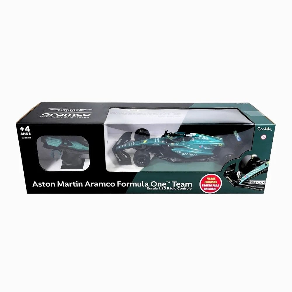 Carrinho de Controle - Aston Martin 1:20 Fórmula 1 | Candide