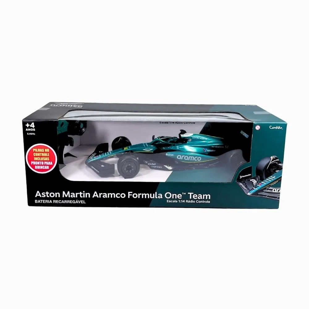 Carrinho de Controle - Aston Martin 1:14 Fórmula 1 | Candide