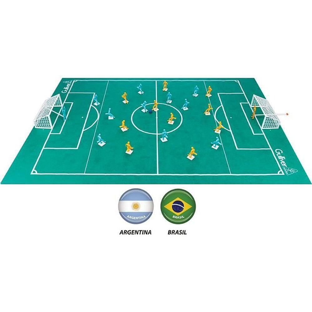 Brinquedo de Futebol de Mesa Brasil X Argentina Articulado Gulliver