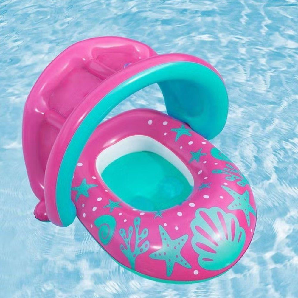 Bote Infantil Piscina Caranguejo para Crianças 6 a 18 Meses Rosa Nautika