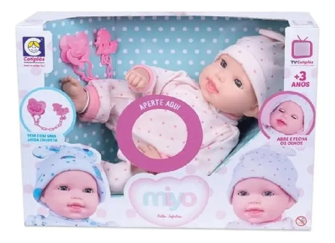 Boneca Miyo Menina com Som
