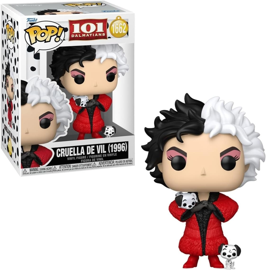 Funko Pop Cruella de Vil (1996) 1662 101 Dalmatas 101 Dalmatians