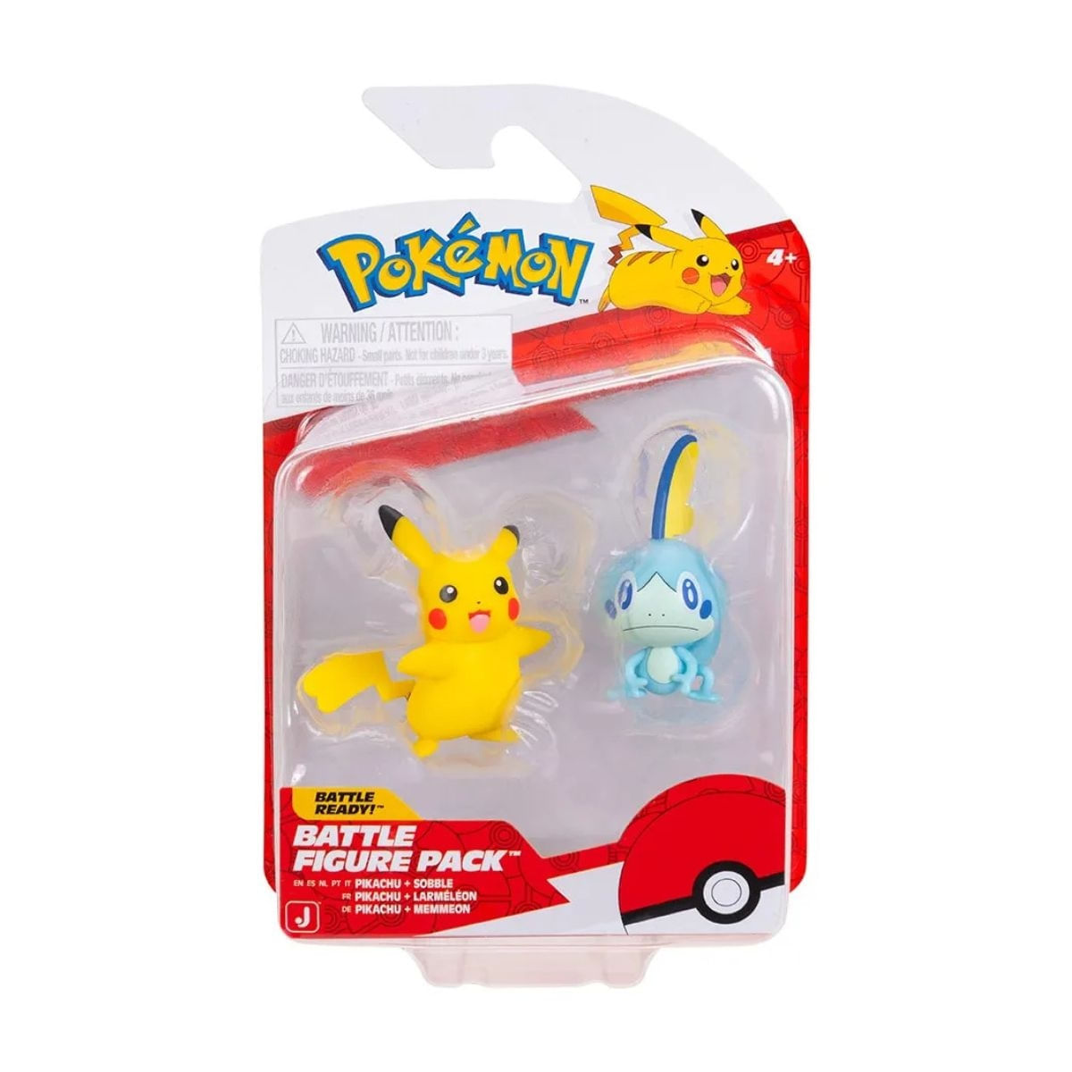 Bonecos De Batalha Pikachu e Sobble - Pokémon
