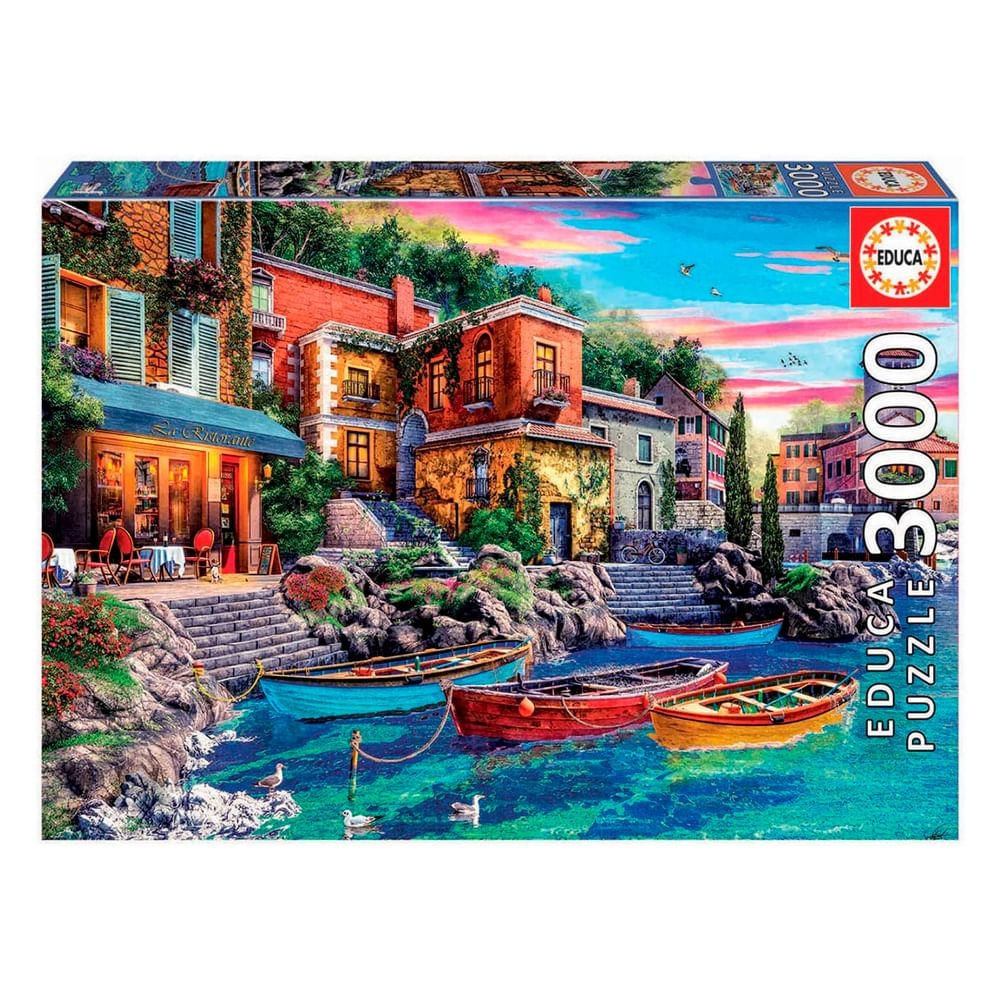 Puzzle 3000 Peças Entardecer Em Como, Itália - Educa 19052