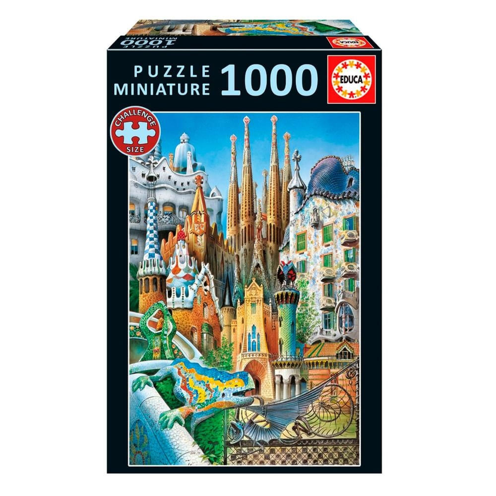 Puzzle 1000 Peças Mini Obras de Gaudi - Educa 20376