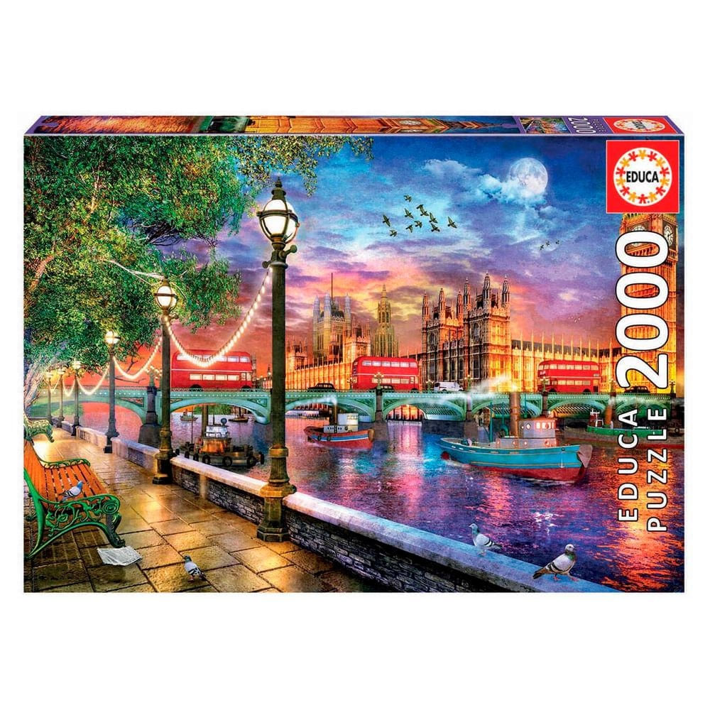 Puzzle 2000 Peças Entardecer Em Londres Dominic Davison - Educa 19046