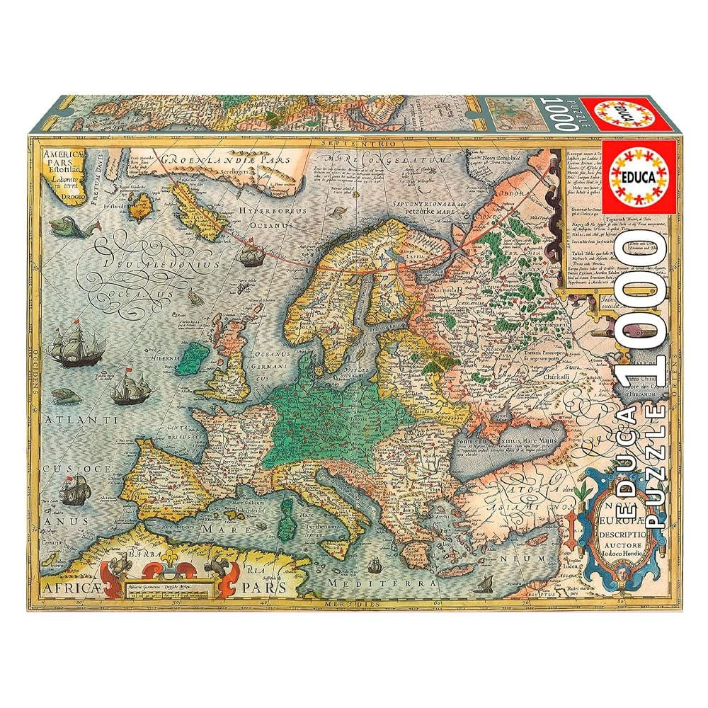 Puzzle 1000 Peças Mapa da Europa - Educa 19624