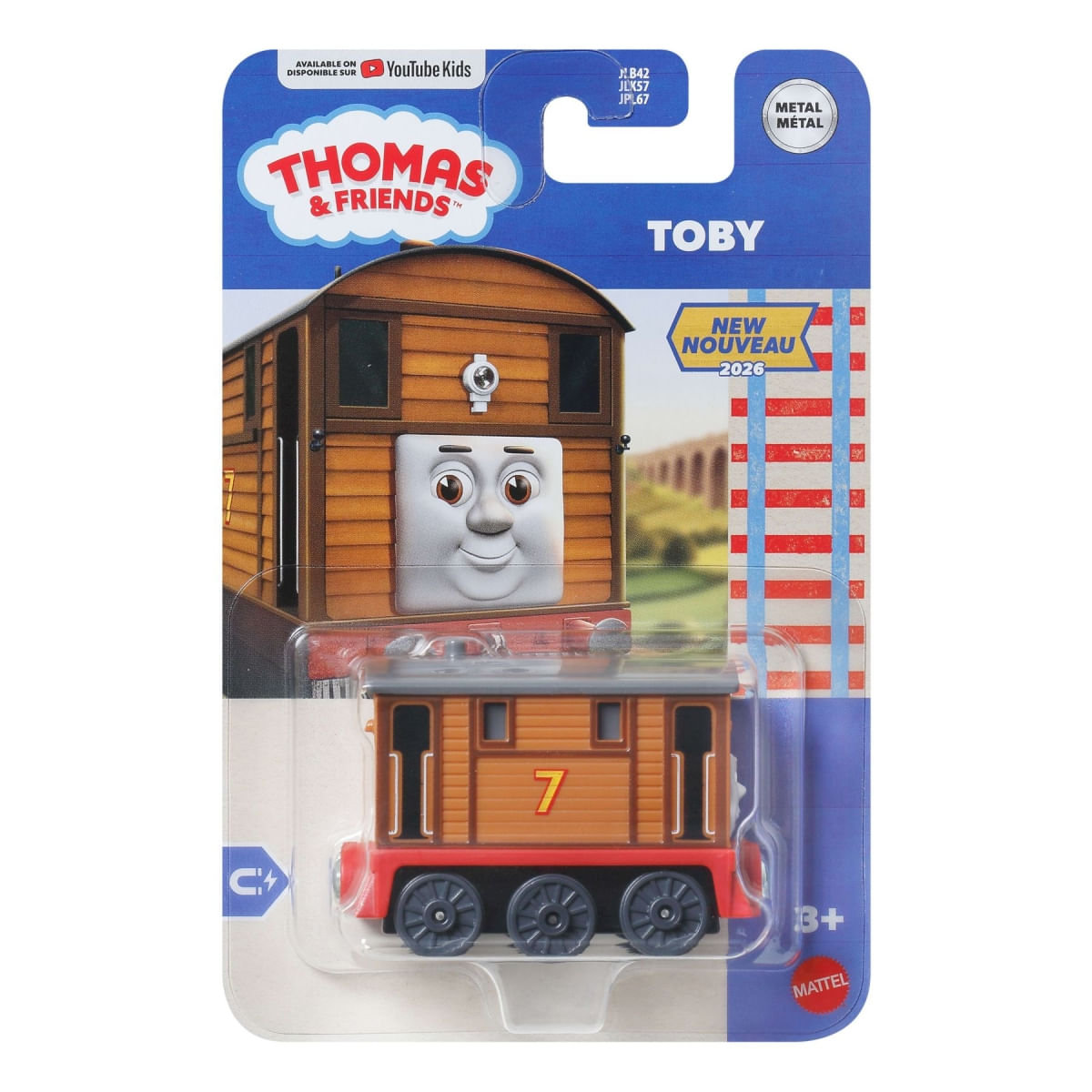 Toby - JLB49 - Thomas e Seus Amigos - Metal - Fisher Price - Mattel