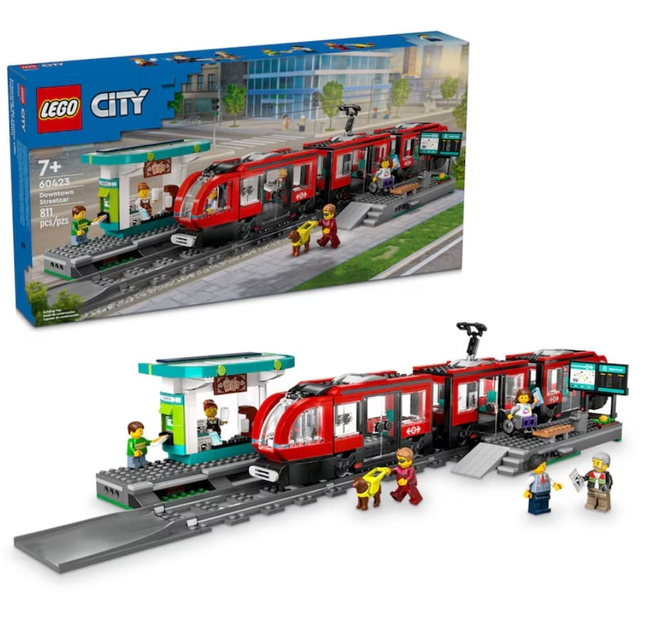 Bonde e Estação do Centro da Cidade - Lego 60423