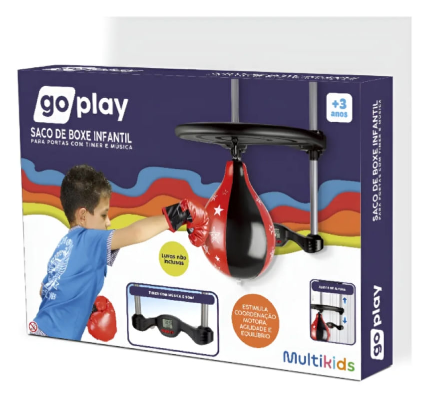Saco De Boxe Infantil Para Portas Go Play Multikids Br2325