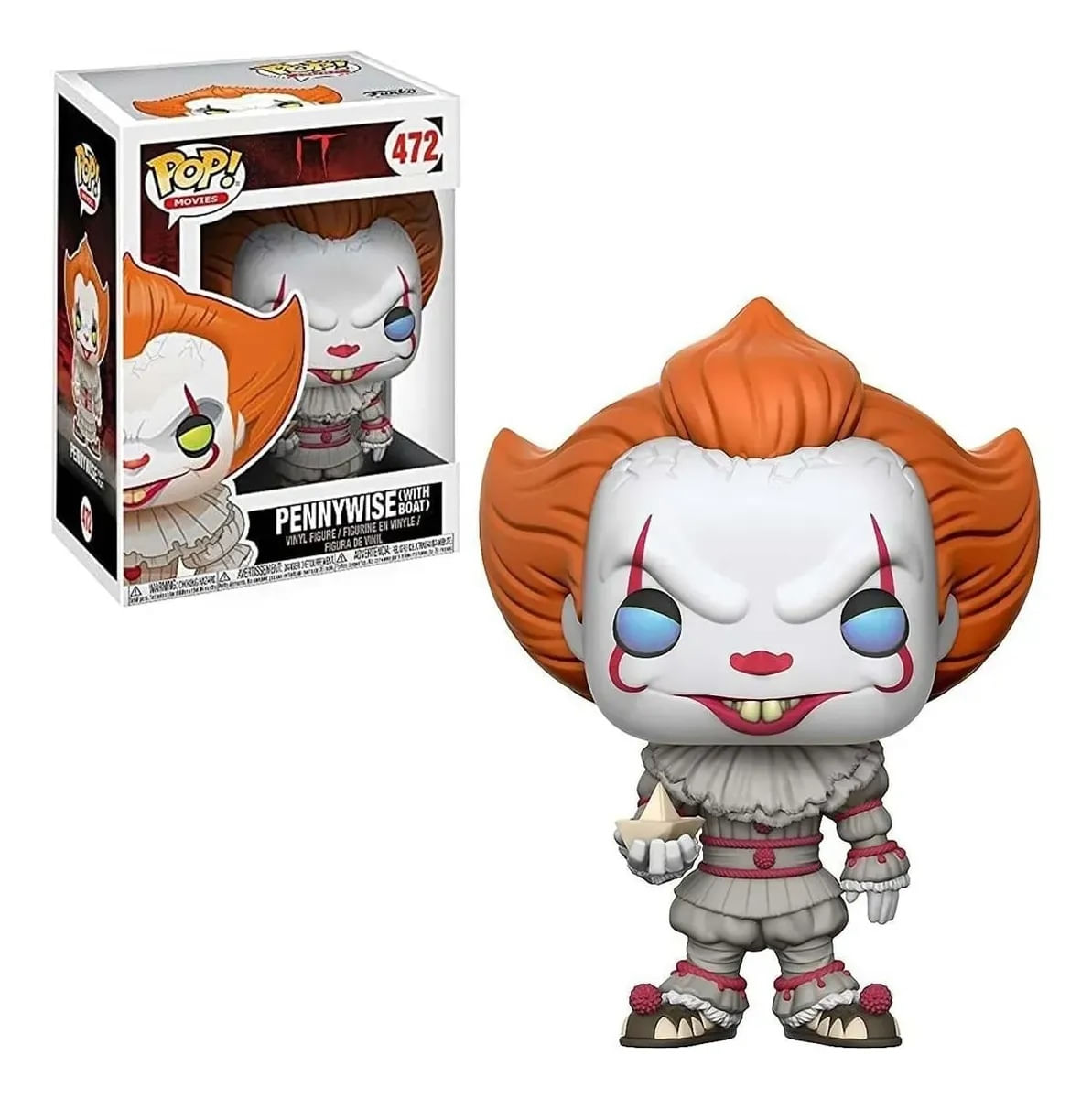 Funko Pop Movies Pennywise 472 com Barquinho It a Coisa With Boat