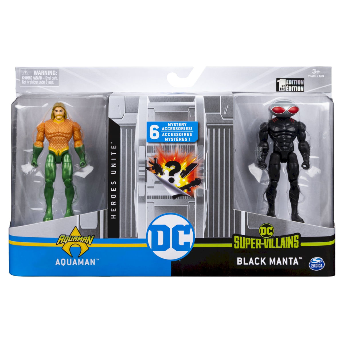 Boneco Articulado 10 cm Herói c/ Vilão DC Comics - Spin Master - Sunny