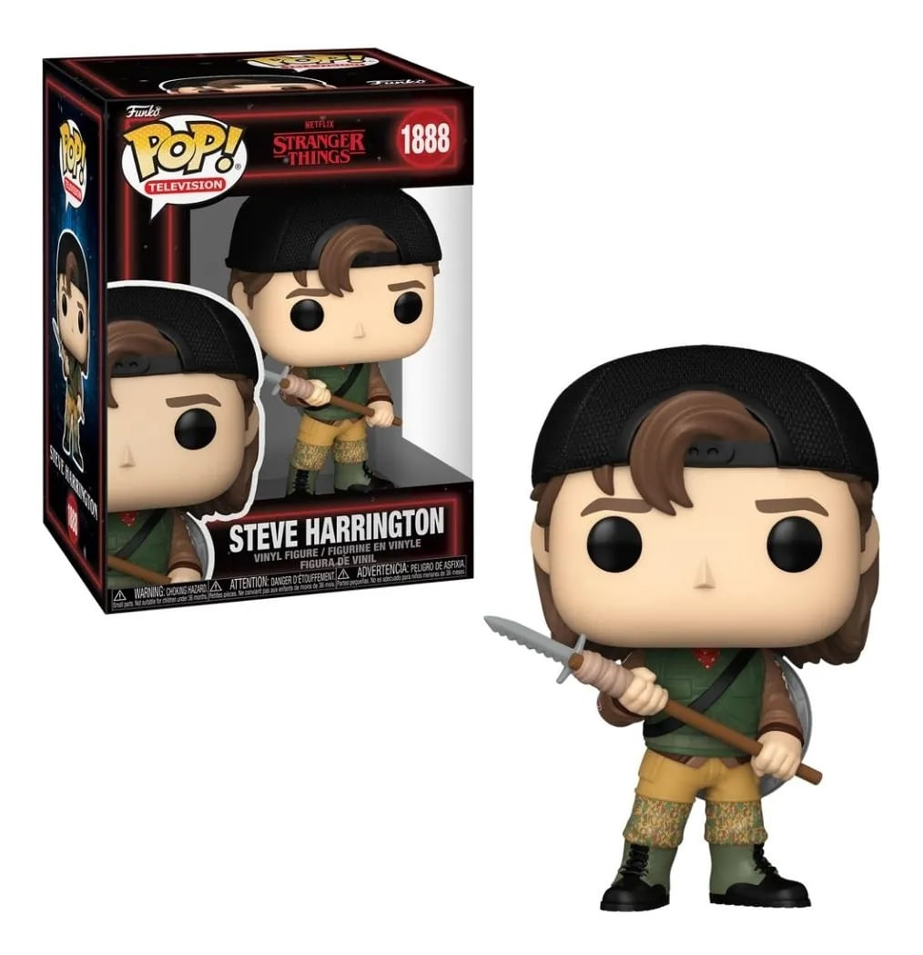Funko Pop Tv Steve Harrington 1888 Stranger Things com Lança
