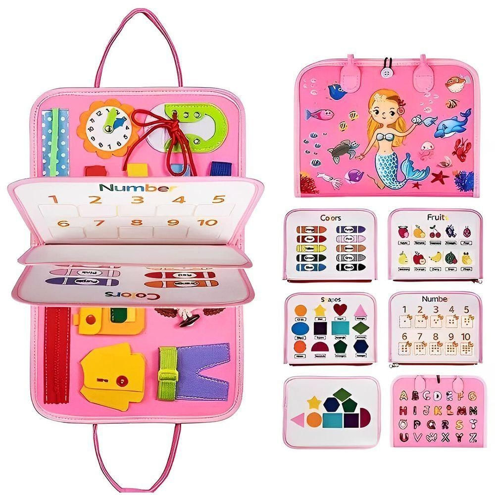 Maleta Brinquedo Educativo Infantil BA32-03 com Números e Cores Tudo em Caixa