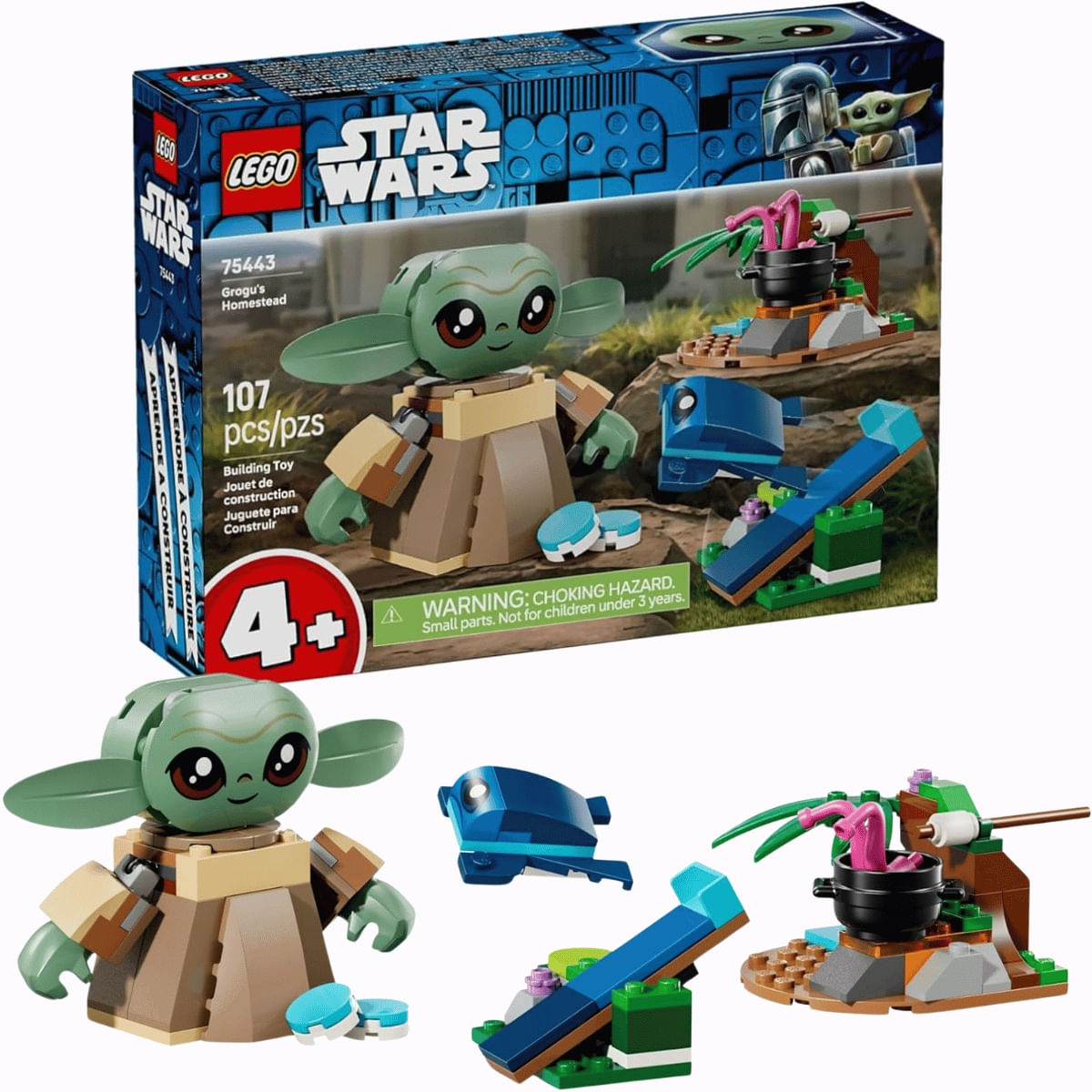 LEGO Star Wars A Casa do Grogu 107 Peças 4+ 75443