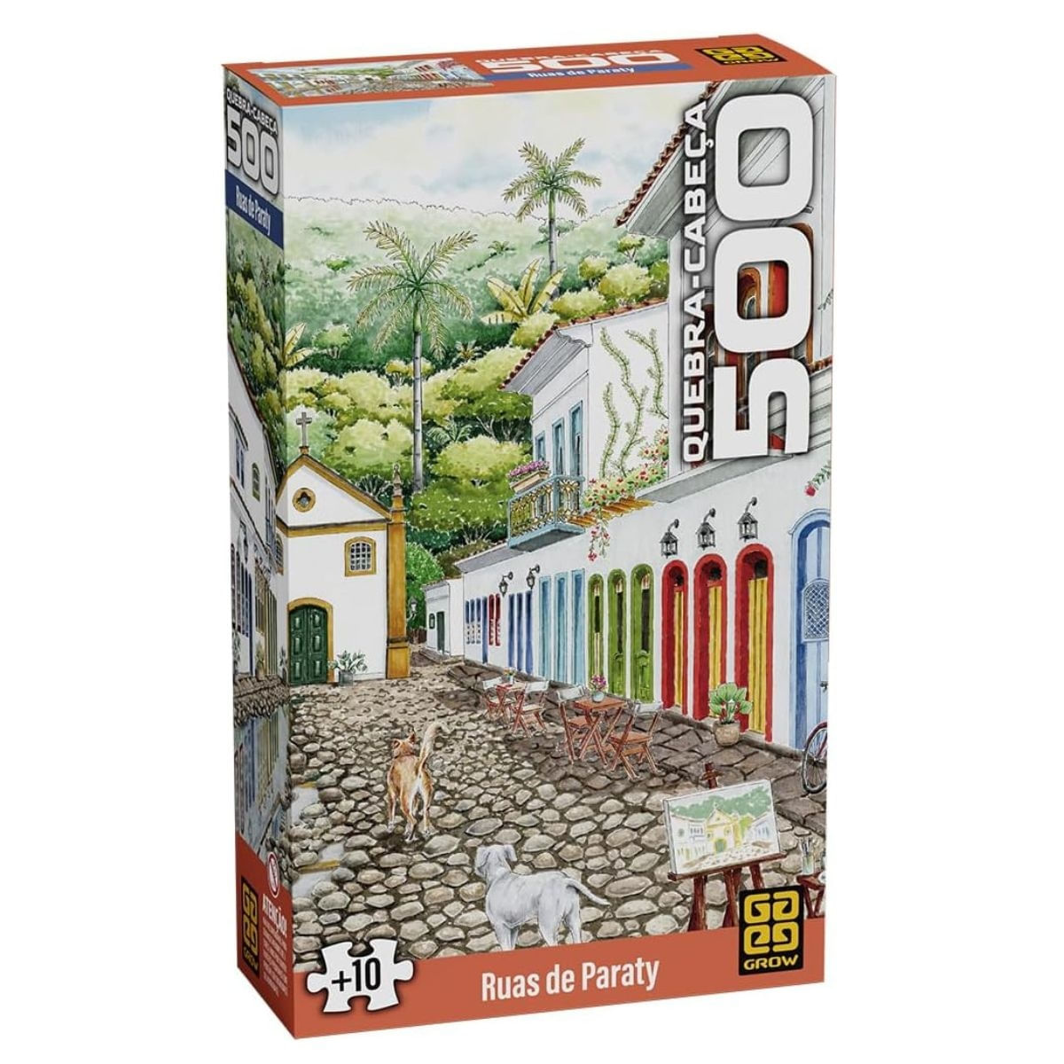Quebra Cabeça Ruas de Paraty 500 Peças Grow 04860