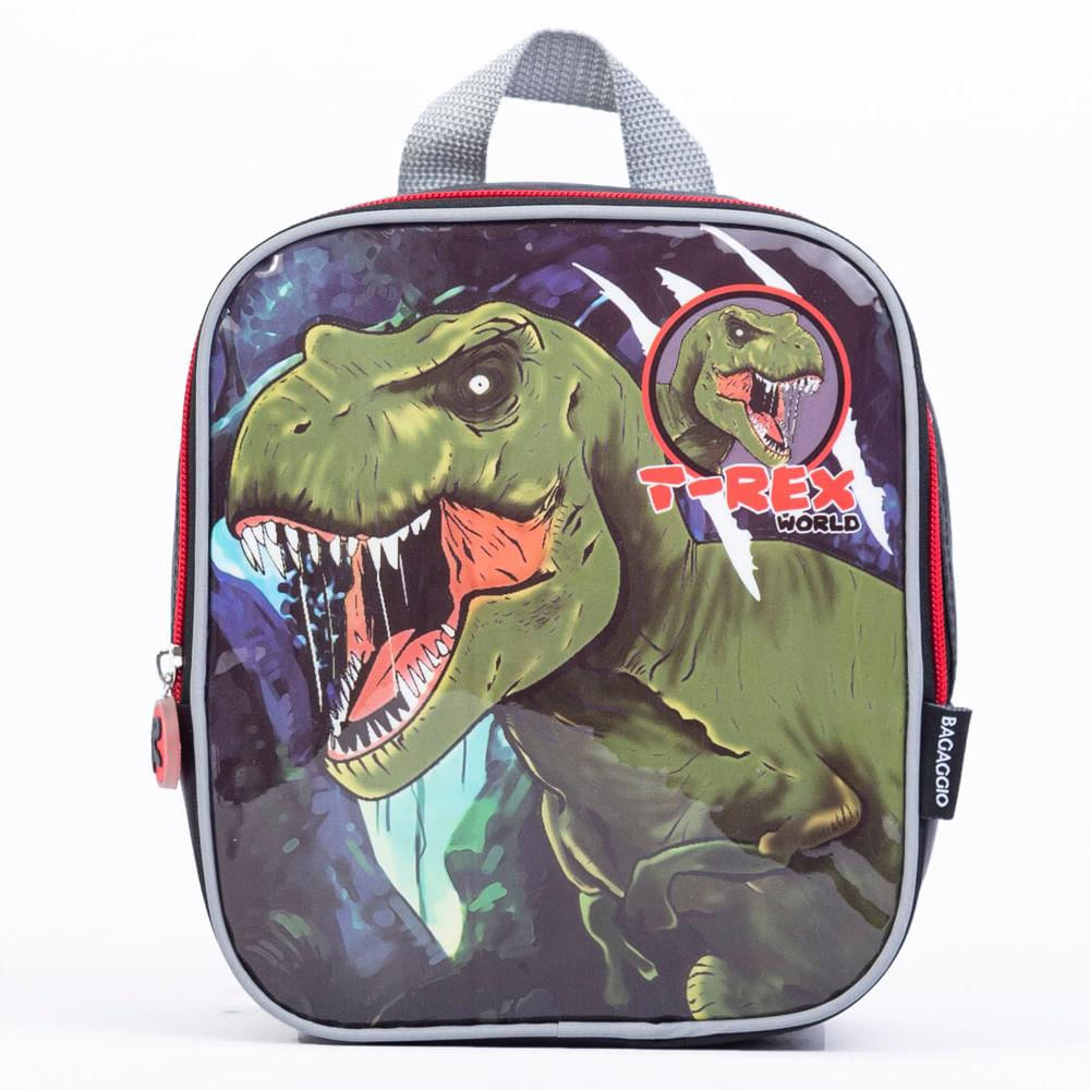Lancheira Infantil Pets Dinossauro Verde