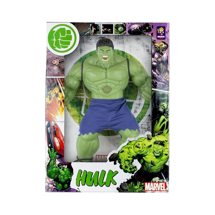 HULK UNIVERSE COM SOM! 46 CM - MIMO TOYS