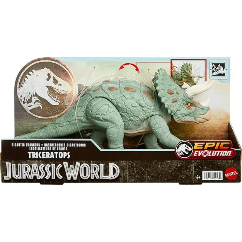 DINOSSAURO TRICERATOPS 30 CM JURASSIC WORLD - MIMO TOYS