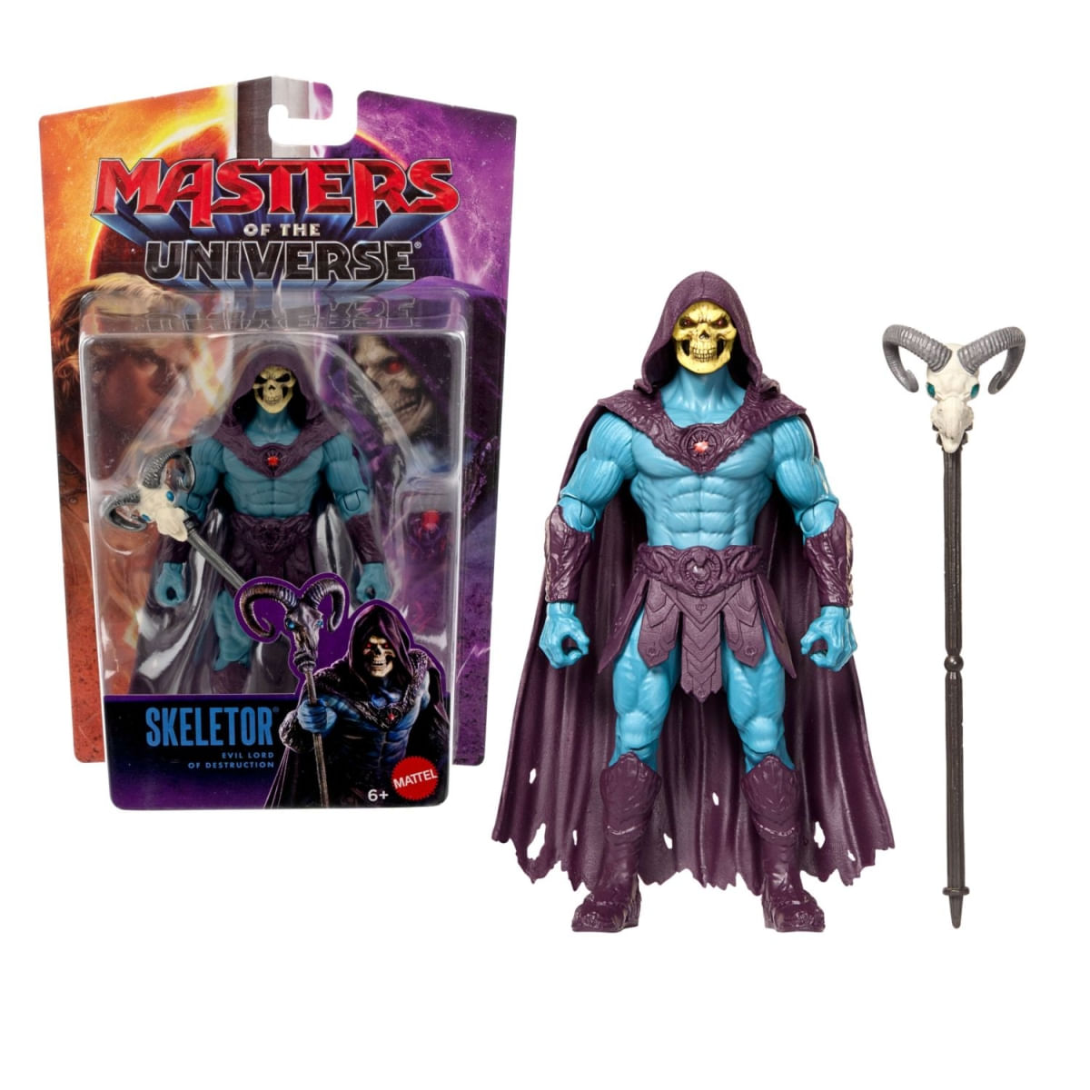 Boneco Articulado Esqueleto c/ Acessório - 14 cm - Filme Mestres do Universo - Mattel