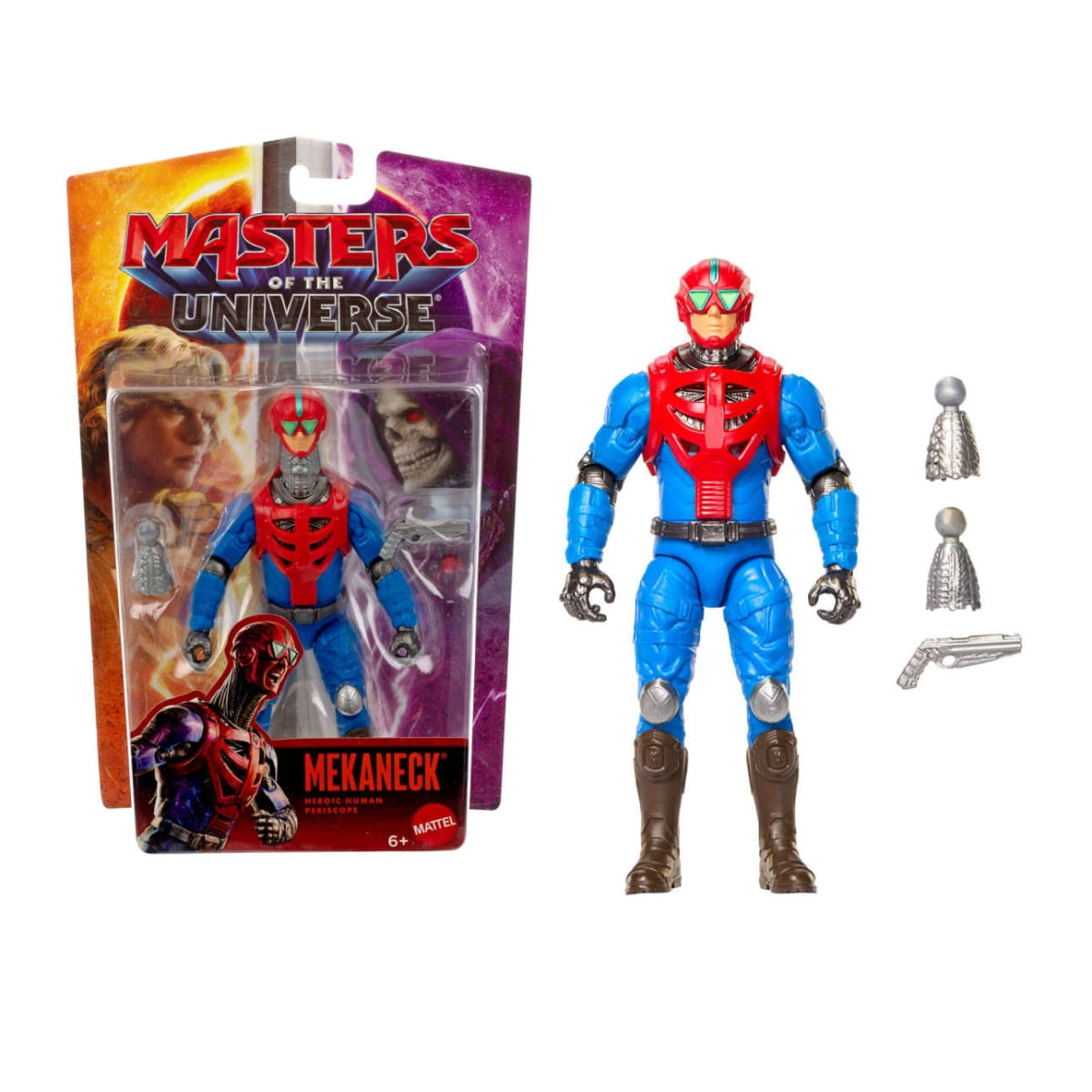 Boneco Articulado Mekaneck c/ Acessório - 14 cm - Filme Mestres do Universo - Mattel