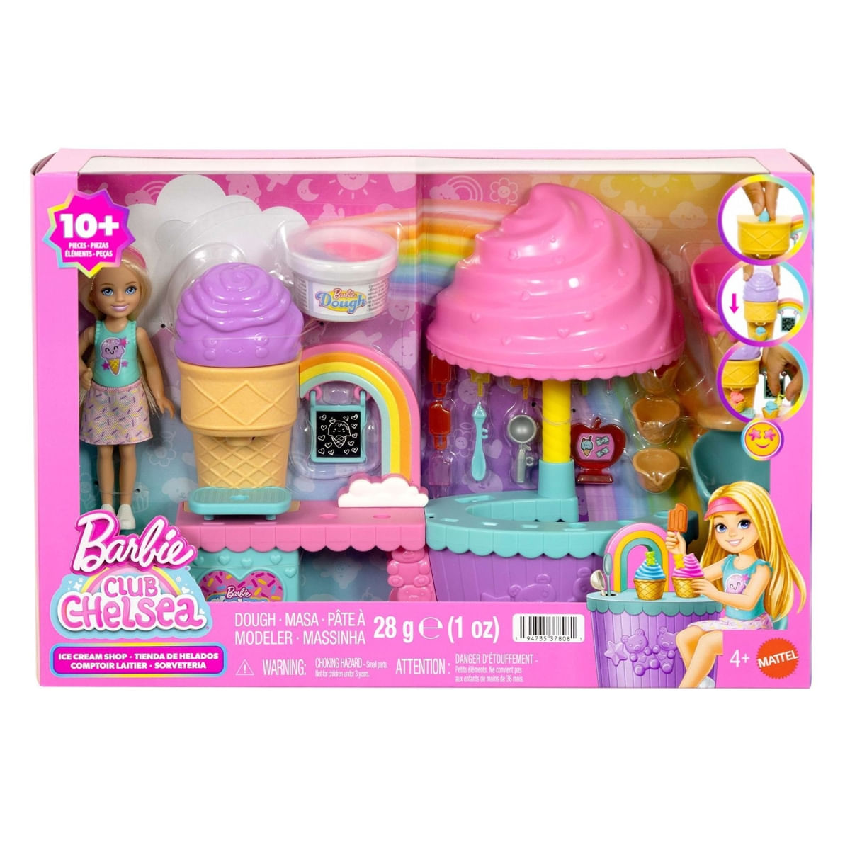 Boneca Barbie Chelsea - Conjunto de Sorveteria - Club Chelsea - Mattel